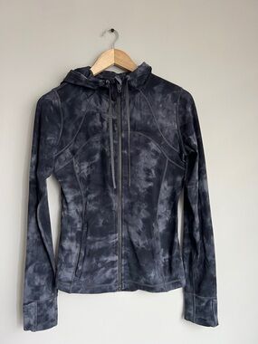 Lululemon Hooded Define Jacket Diamond Dye Pitch Grey Graphite Grey Size 8 Nulu